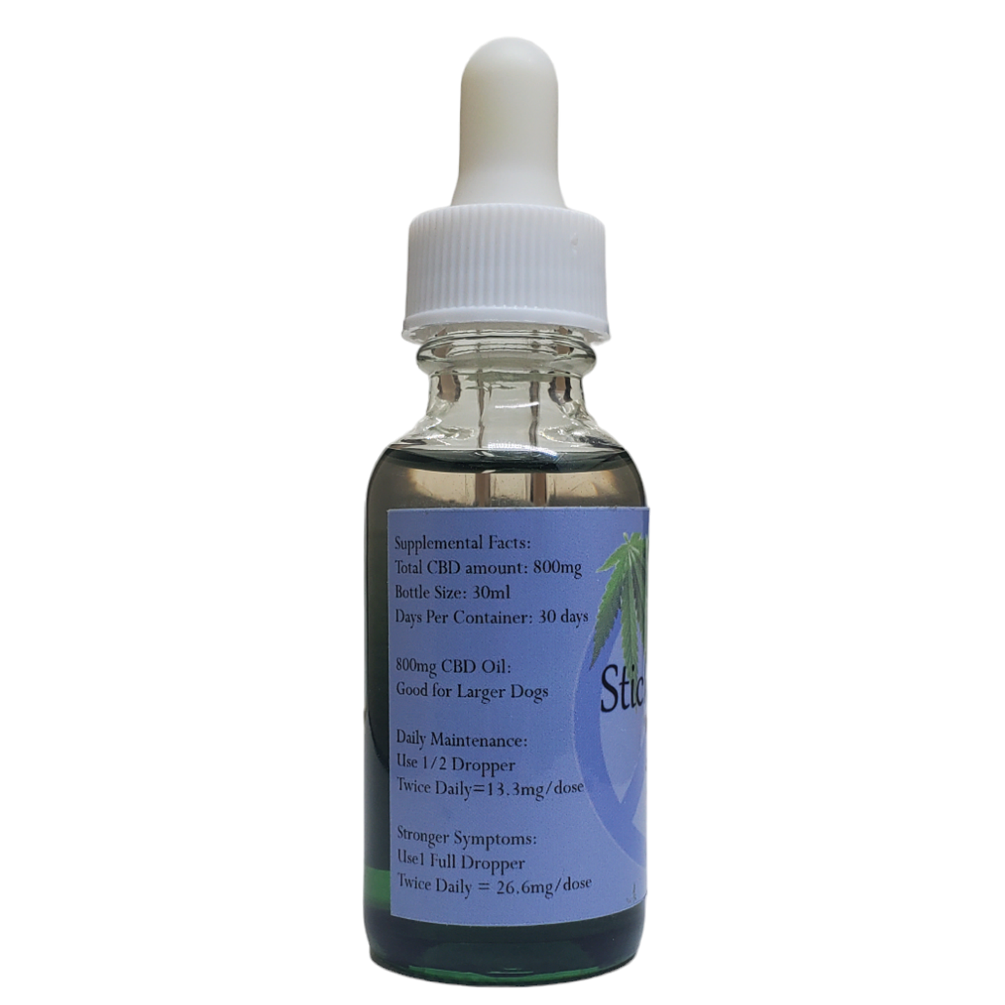 CBD Oil - 800mg - For Large Dogs