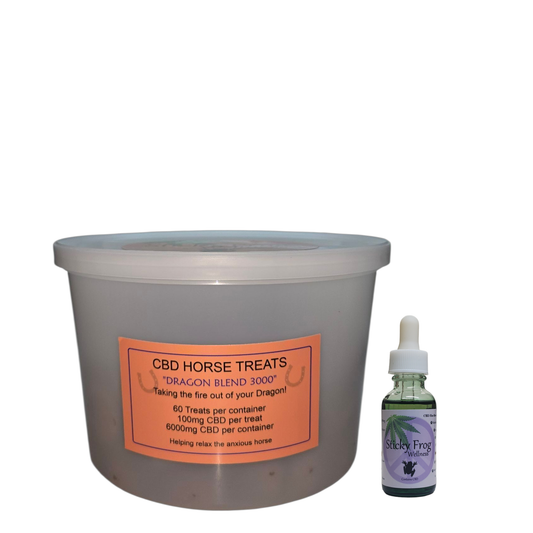 Bundle Pack - CBD Horse Treats - 60pk - Dragon - with 1500mg CBD Oil