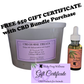 FREE $50.00 Gift Certificate with CBD Horse Bundles - 60pk Treats & 3000mg CBD Oil
