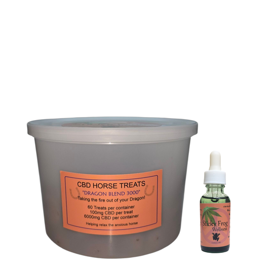 Bundle Pack - CBD Horse Treats - 60pk - Dragon - with 3000mg CBD Oil